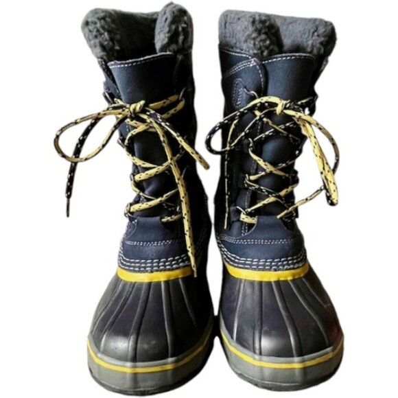 L.L. Bean Suede Winter Snow PAC Duck Boots with Liner #295601 - Blue - Kid 5 - Picture 3 of 13